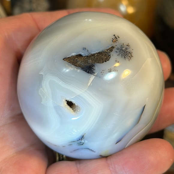 🔥SALE🔥 Agate Crystal Sphere With Druzy! - Picture 6 of 7